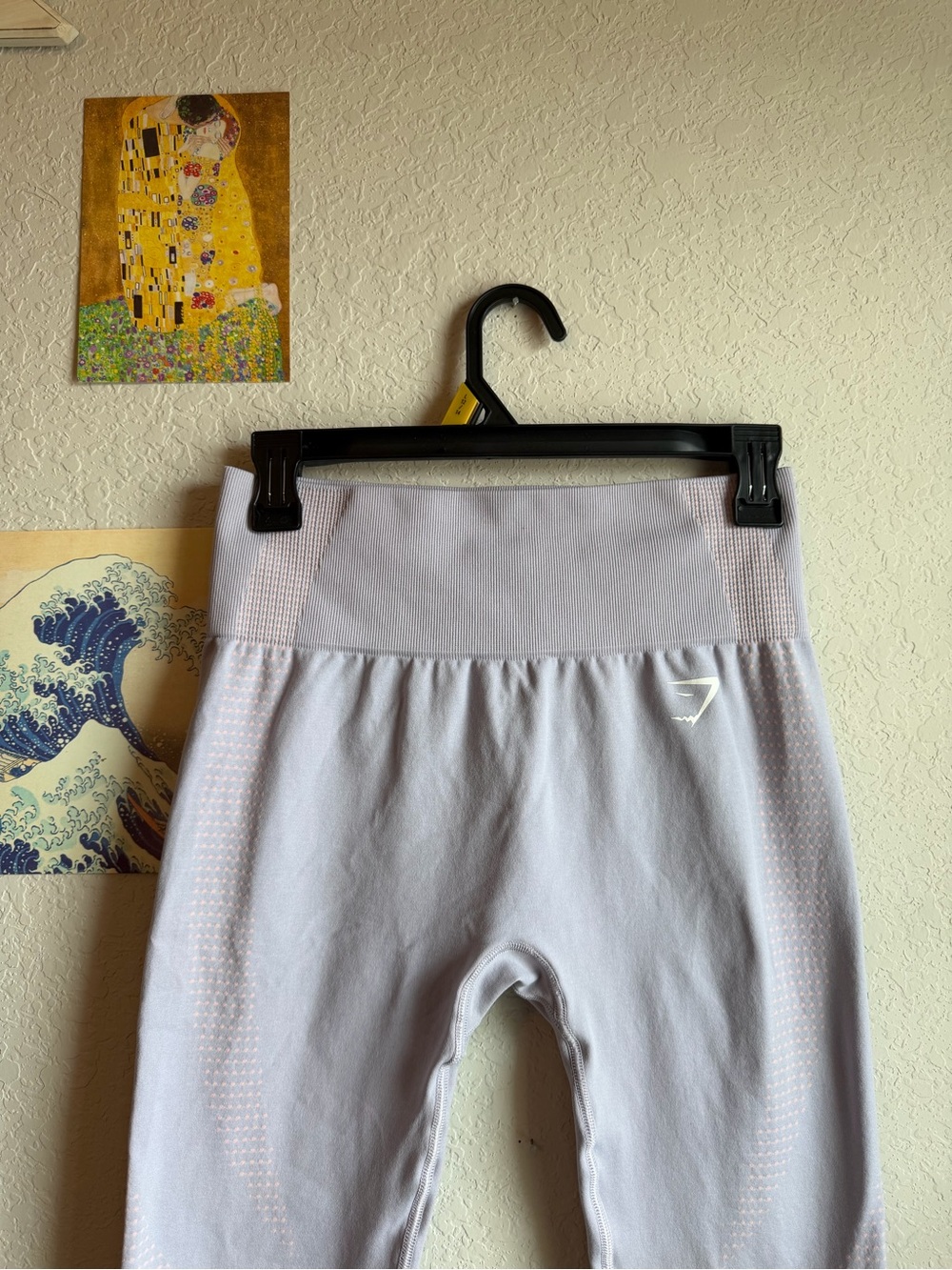 Gymshark High-Waist Seamless Leggings in Light Lavender